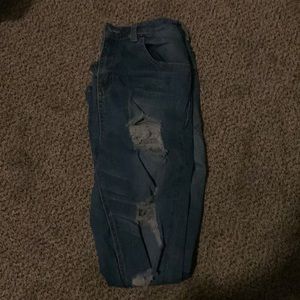 size 14 blue high rise  jeans